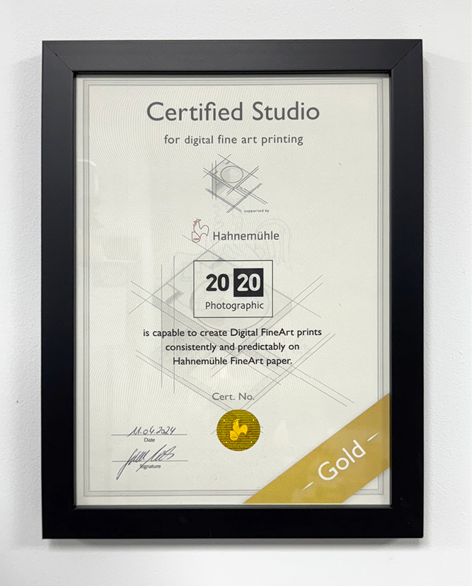 2020 Photographic is now a Hahnemühle Certified Studio